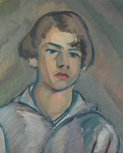 Portrait of a Young Man with Long Hair by William Peploe